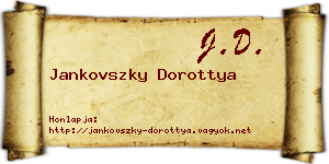Jankovszky Dorottya névjegykártya